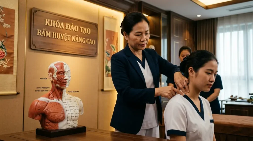 Học xoa bóp bấm huyệt bài bản trong môi trường đào tạo chuyên nghiệp