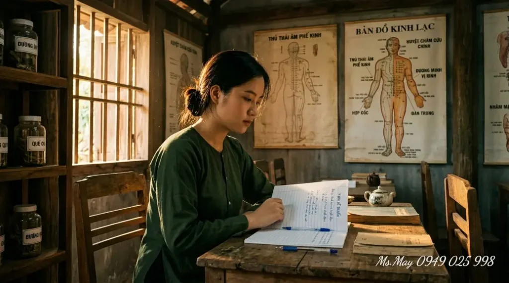 Người trẻ hướng nội tìm hiểu ngành Y học cổ truyền trong lớp học chuyên môn