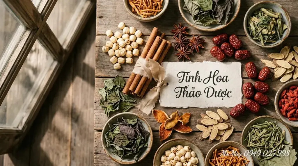 Bốn vị thuốc trong bài Tứ quân tử thang gồm Nhân sâm, Bạch truật, Phục linh, Cam thảo.