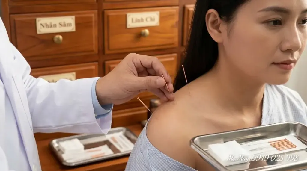 Kỹ thuật giác hơi bằng cốc thủy tinh trên lưng người bệnh
