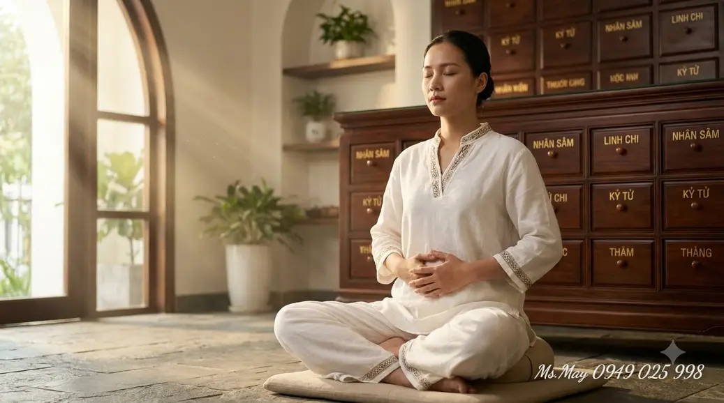 Nhóm người cao tuổi cùng nhau luyện tập thái cực quyền khí công dưỡng sinh ngoài trời