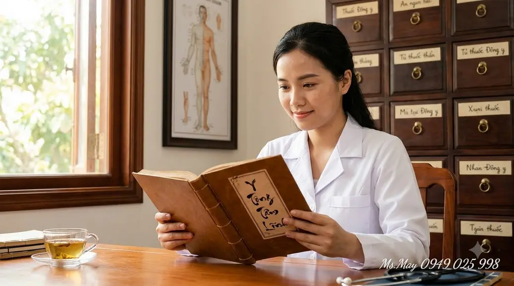 Bác sĩ Tây y phân tích kết quả xét nghiệm và phim chụp X-quang