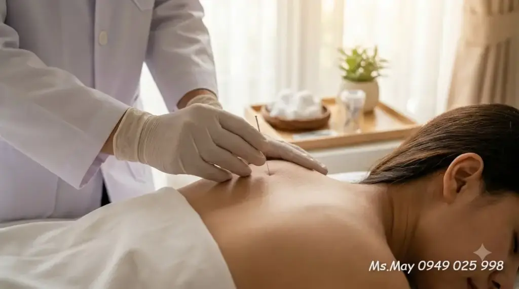 Người tập dưỡng sinh hơi thở tĩnh tâm