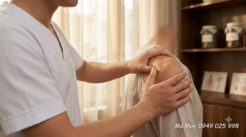 Vị trí các huyệt đạo Dương lăng tuyền và Tất nhãn trên cơ thể
