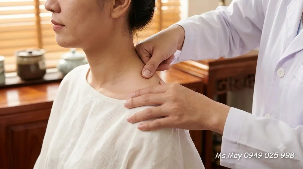 Bấm huyệt Tam Âm Giao và Quan Nguyên hỗ trợ phụ nữ