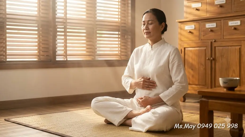 Phụ nữ thăm khám bác sĩ khi đau bụng kinh kéo dài