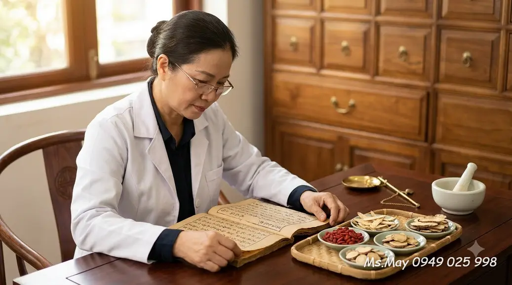 Sơ đồ phối ngũ Quân Thần Tá Sứ trong bài thuốc đông y