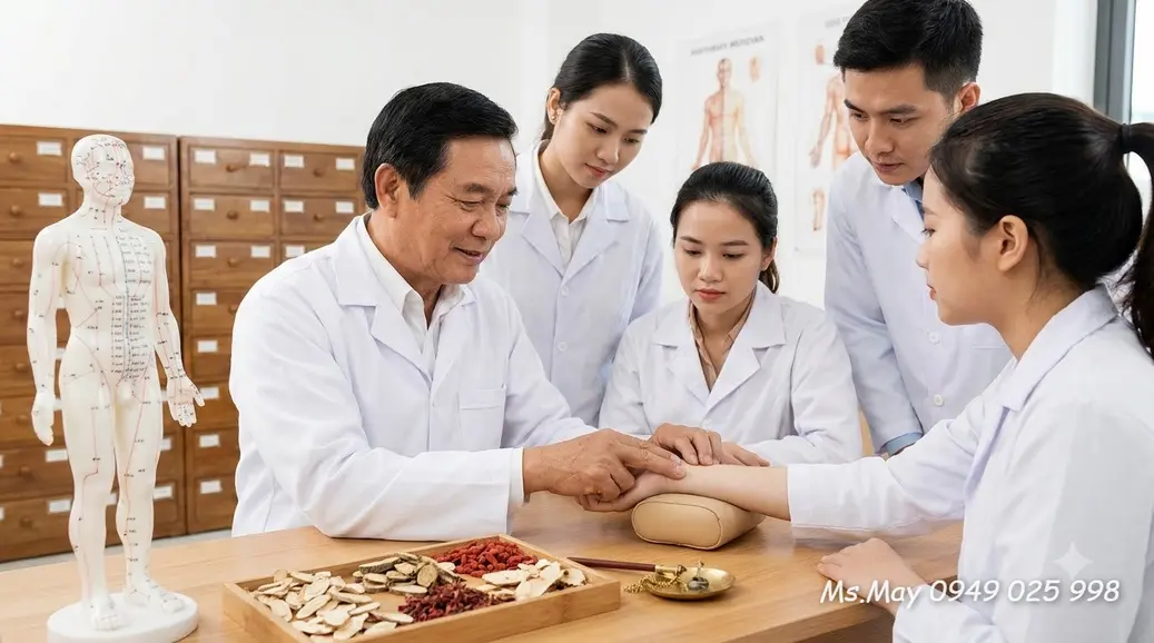 Bác sĩ y học cổ truyền nghiên cứu y thư và dược liệu