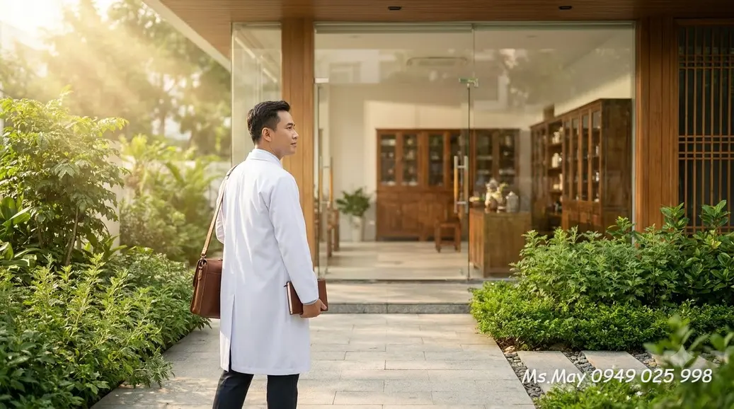 Học viên lớn tuổi nghiên cứu dược liệu và sách Y học cổ truyền