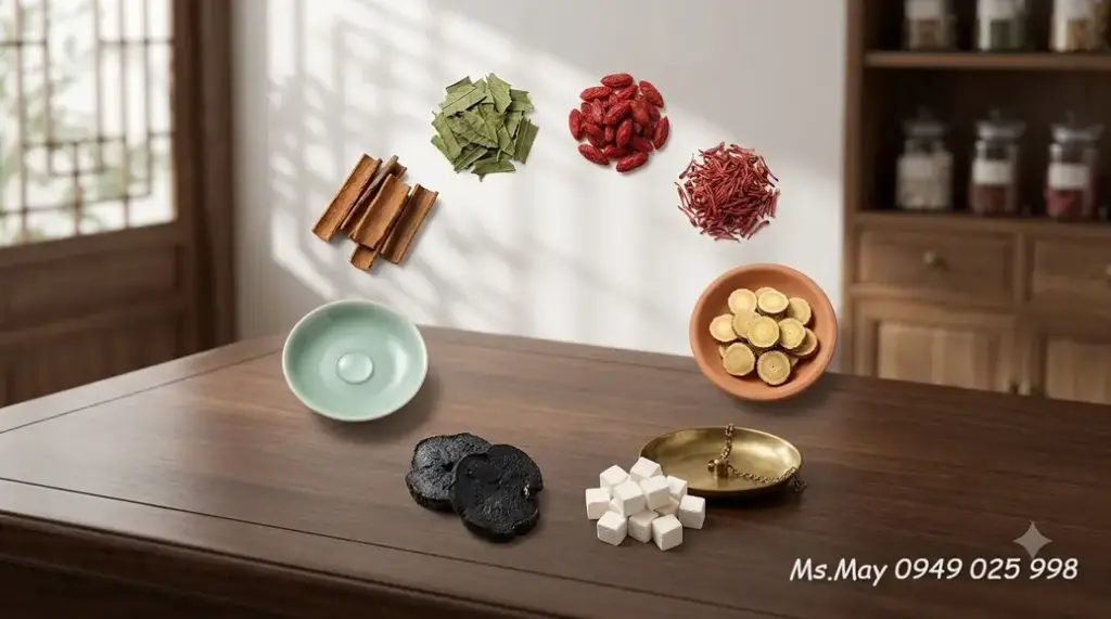 Các loại thảo mộc và dược liệu đông y sấy khô