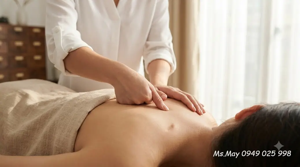 Thực hiện các động tác xoa bóp thư giãn giảm stress tại nhà