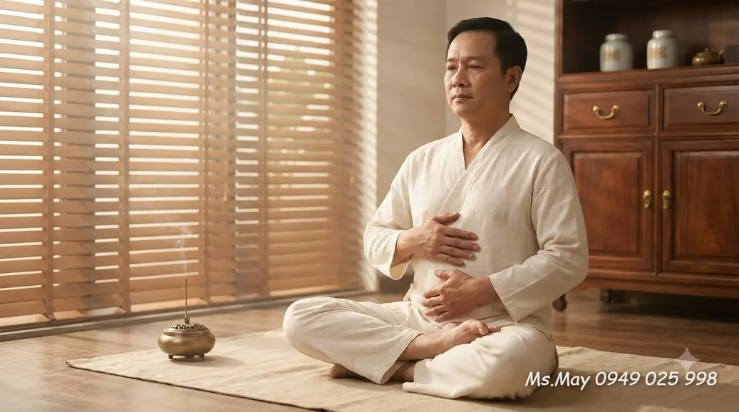 Day ấn huyệt Thái dương và Phong trì theo Y học cổ truyền